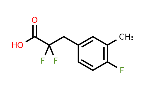 CAS 1893208-10-0 | 2,2-difluoro-3-(4-fluoro-3-methylphenyl)propanoic acid