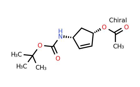 CAS 189625-14-7 | (1S,4R)-Acetic acid 4-tert-butoxycarbonylamino-cyclopent-2-enyl ester