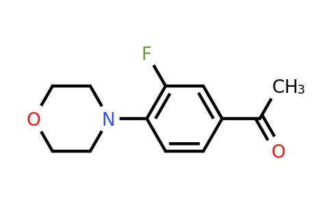 CAS 189763-65-3 | 1-[3-fluoro-4-(morpholin-4-yl)phenyl]ethan-1-one