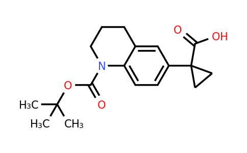 CAS 1898351-36-4 | 1-(1-tert-butoxycarbonyl-3,4-dihydro-2H-quinolin-6-yl)cyclopropanecarboxylic acid