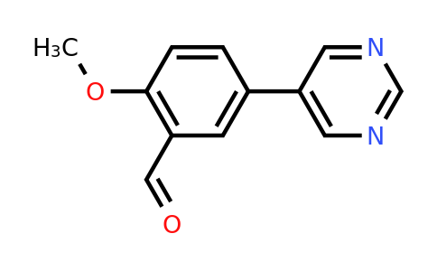 CAS 190271-69-3 | 2-Methoxy-5-(pyrimidin-5-yl)benzaldehyde