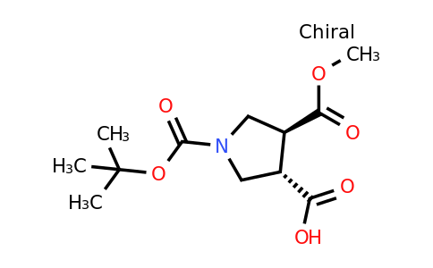 CAS 1903426-35-6 | trans-1-tert-butoxycarbonyl-4-methoxycarbonyl-pyrrolidine-3-carboxylic acid