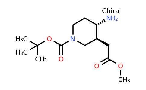 CAS 1903832-76-7 | tert-butyl (3S,4S)-4-amino-3-(2-methoxy-2-oxo-ethyl)piperidine-1-carboxylate