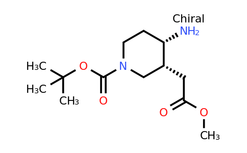 CAS 1903838-57-2 | tert-butyl cis-4-amino-3-(2-methoxy-2-oxo-ethyl)piperidine-1-carboxylate