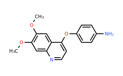 CAS 190728-25-7 | 4-[(6,7-dimethoxyquinolin-4-yl)oxy]aniline