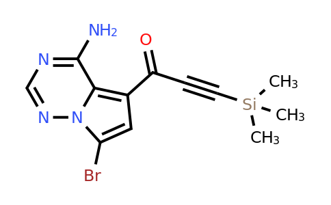 CAS 1909271-27-7 | 1-{4-amino-7-bromopyrrolo[2,1-f][1,2,4]triazin-5-yl}-3-(trimethylsilyl)prop-2-yn-1-one