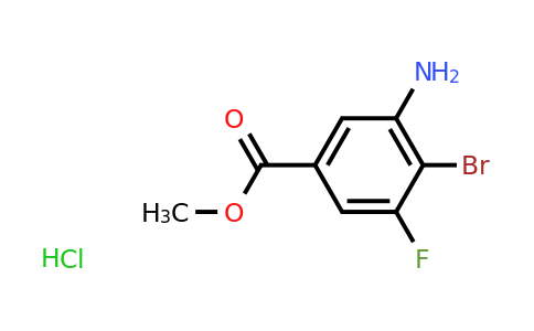 CAS 1909347-78-9 | methyl 3-amino-4-bromo-5-fluorobenzoate hydrochloride