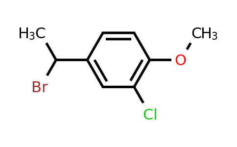 CAS 191092-37-2 | 4-(1-Bromoethyl)-2-chloro-1-methoxybenzene