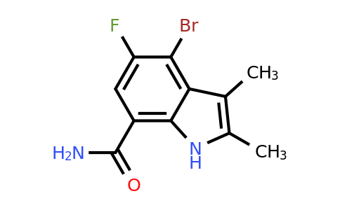 CAS 1912445-95-4 | 4-bromo-5-fluoro-2,3-dimethyl-1H-indole-7-carboxamide