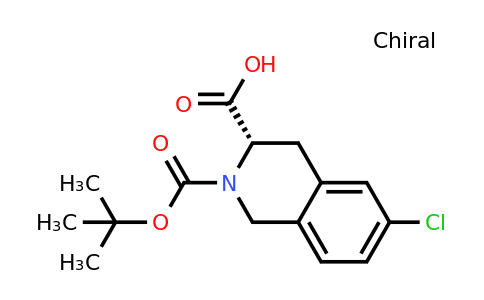 CAS 1923068-87-4 | (S)-2-(tert-Butoxycarbonyl)-6-chloro-1,2,3,4-tetrahydroisoquinoline-3-carboxylic acid