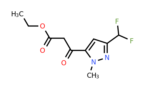 CAS 1923194-73-3 | Ethyl 3-(3-(difluoromethyl)-1-methyl-1H-pyrazol-5-yl)-3-oxopropanoate