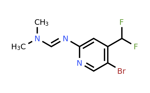 (E)-N'-[5-bromo-4-(difluoromethyl)pyridin-2-yl]-N,N-dimethylmethanimidamide