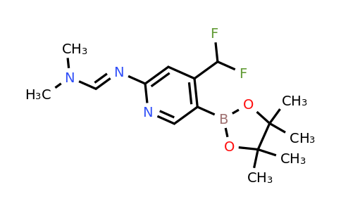 CAS 1927858-80-7 | (E)-N'-[4-(difluoromethyl)-5-(tetramethyl-1,3,2-dioxaborolan-2-yl)pyridin-2-yl]-N,N-dimethylmethanimidamide
