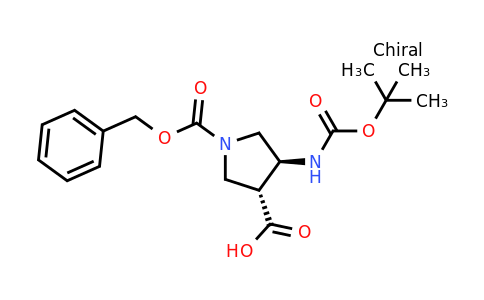 CAS 1932131-65-1 | (3R,4S)-1-[(benzyloxy)carbonyl]-4-{[(tert-butoxy)carbonyl]amino}pyrrolidine-3-carboxylic acid
