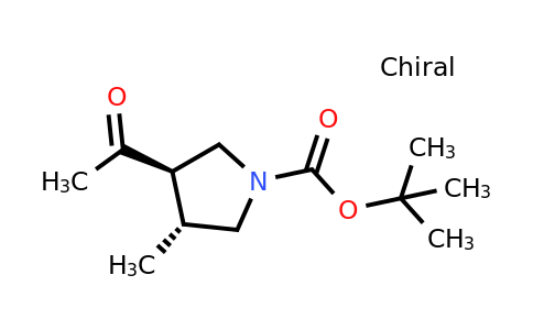 CAS 1932420-18-2 | tert-butyl (3R,4R)-3-acetyl-4-methylpyrrolidine-1-carboxylate