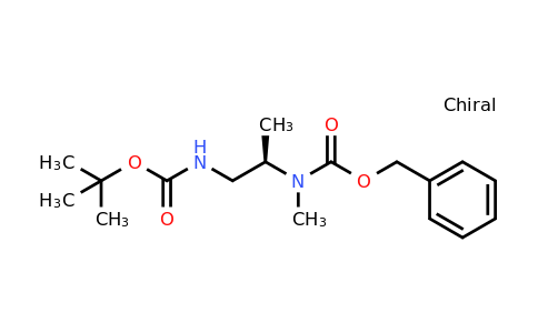 CAS 1932438-64-6 | (R)-Benzyl (1-((tert-butoxycarbonyl)amino)propan-2-yl)(methyl)carbamate