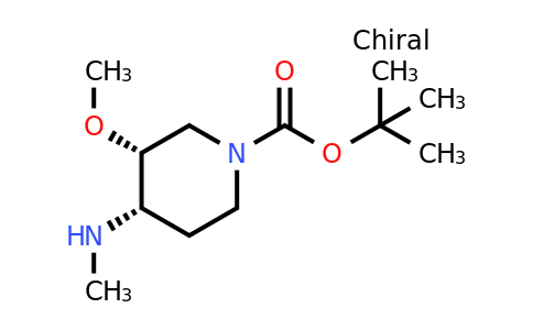 CAS 1932455-62-3 | (3R,4S)-tert-butyl 3-methoxy-4-(methylamino)piperidine-1-carboxylate
