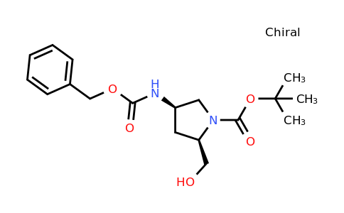 CAS 1932593-75-3 | (2R,4R)-tert-Butyl 4-(((benzyloxy)carbonyl)amino)-2-(hydroxymethyl)pyrrolidine-1-carboxylate
