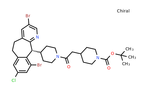 CAS 193276-76-5 | tert-butyl 4-(2-{4-[(2R)-6,15-dibromo-13-chloro-4-azatricyclo[9.4.0.0³,⁸]pentadeca-1(15),3,5,7,11,13-hexaen-2-yl]piperidin-1-yl}-2-oxoethyl)piperidine-1-carboxylate