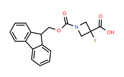 CAS 1934789-60-2 | 1-[(9H-fluoren-9-ylmethoxy)carbonyl]-3-fluoroazetidine-3-carboxylic acid