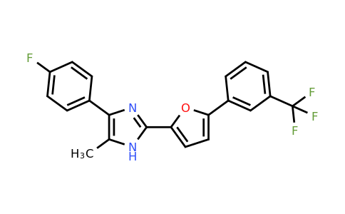 CAS 1935722-56-7 | 4-(4-Fluorophenyl)-5-methyl-2-{5-[3-(trifluoromethyl)phenyl]furan-2-yl}-1H-imidazole