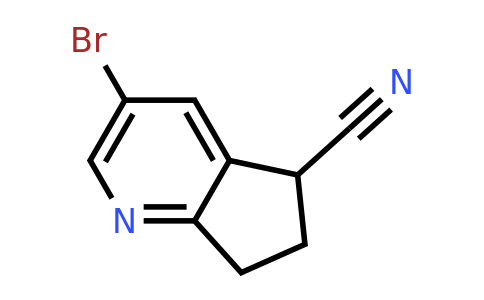 CAS 1936009-43-6 | 3-bromo-6,7-dihydro-5H-cyclopenta[b]pyridine-5-carbonitrile