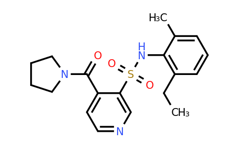 CAS 1937219-66-3 | N-(2-ethyl-6-methylphenyl)-4-(pyrrolidine-1-carbonyl)pyridine-3-sulfonamide