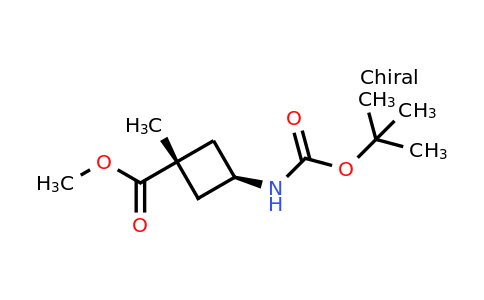 CAS 1946010-92-9 | methyl trans-3-{[(tert-butoxy)carbonyl]amino}-1-methylcyclobutane-1-carboxylate