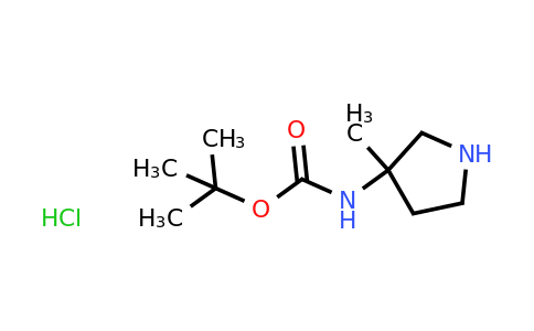 CAS 1946021-37-9 | tert-butyl N-(3-methylpyrrolidin-3-yl)carbamate hydrochloride