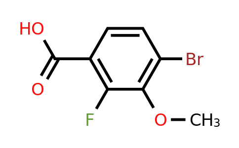 CAS 194804-92-7 | 4-Bromo-2-fluoro-3-methoxy-benzoic acid