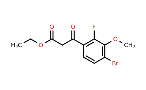 CAS 194804-99-4 | 3-(4-Bromo-2-fluoro-3-methoxy-phenyl)-3-oxo-propionic acid ethyl ester