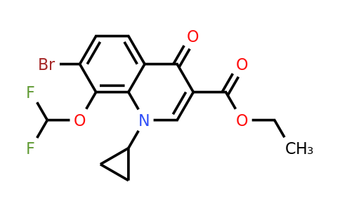 CAS 194805-07-7 | ethyl 7-bromo-1-cyclopropyl-8-(difluoromethoxy)-4-oxo-1,4-dihydroquinoline-3-carboxylate