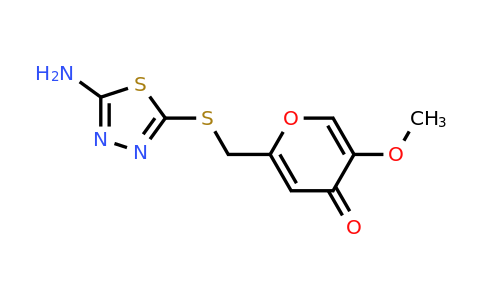 CAS 1949816-69-6 | 2-(((5-amino-1,3,4-thiadiazol-2-yl)thio)methyl)-5-methoxy-4H-pyran-4-one