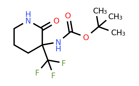 CAS 195196-07-7 | Tert-butyl 2-oxo-3-(trifluoromethyl)piperidin-3-ylcarbamate