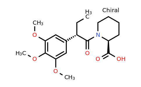 CAS 195202-09-6 | (S)-1-((S)-2-(3,4,5-Trimethoxyphenyl)butanoyl)piperidine-2-carboxylic acid