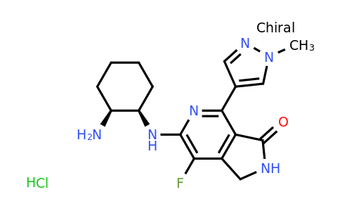 CAS 1952251-28-3 | 6-{[(1R,2S)-2-aminocyclohexyl]amino}-7-fluoro-4-(1-methyl-1H-pyrazol-4-yl)-1H,2H,3H-pyrrolo[3,4-c]pyridin-3-one hydrochloride