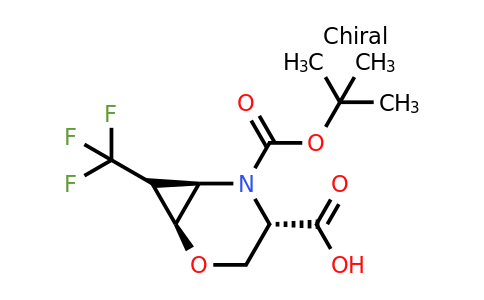 CAS 1955485-23-0 | (1S,4S,6R)-5-[(tert-butoxy)carbonyl]-7-(trifluoromethyl)-2-oxa-5-azabicyclo[4.1.0]heptane-4-carboxylic acid