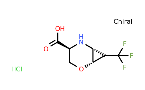CAS 1955485-39-8 | (1S,4S,6R)-7-(trifluoromethyl)-2-oxa-5-azabicyclo[4.1.0]heptane-4-carboxylic acid;hydrochloride