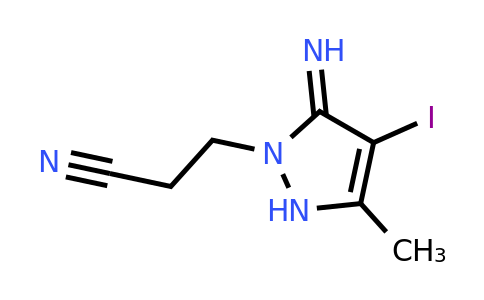 CAS 1955558-18-5 | 3-(5-Imino-4-iodo-3-methyl-2,5-dihydro-1H-pyrazol-1-yl)propanenitrile