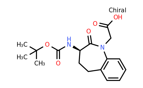 CAS 195621-62-6 | 2-[(3R)-3-{[(tert-butoxy)carbonyl]amino}-2-oxo-2,3,4,5-tetrahydro-1H-1-benzazepin-1-yl]acetic acid