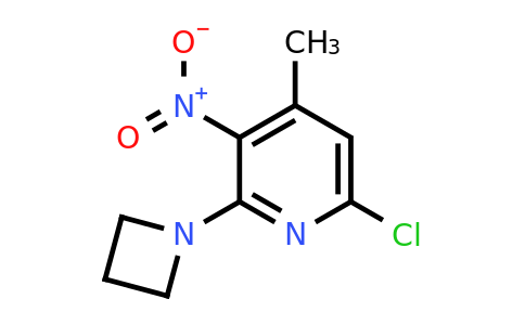 CAS 1956306-97-0 | 2-(Azetidin-1-yl)-6-chloro-4-methyl-3-nitropyridine