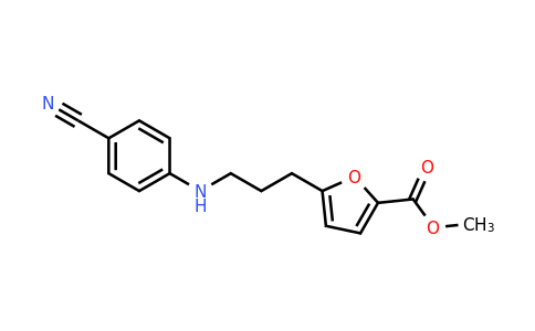 CAS 1956322-21-6 | Methyl 5-(3-((4-cyanophenyl)amino)propyl)furan-2-carboxylate