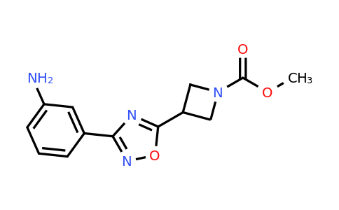 CAS 1956323-09-3 | Methyl 3-(3-(3-aminophenyl)-1,2,4-oxadiazol-5-yl)azetidine-1-carboxylate