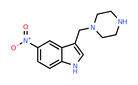 CAS 1956324-74-5 | 5-Nitro-3-(piperazin-1-ylmethyl)-1H-indole