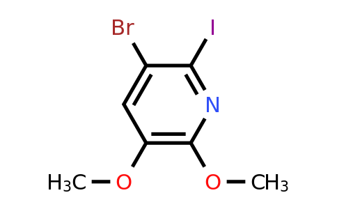 CAS 1956325-11-3 | 3-Bromo-2-iodo-5,6-dimethoxypyridine