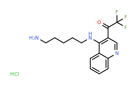 CAS 1956326-73-0 | 1-(4-((5-Aminopentyl)amino)quinolin-3-yl)-2,2,2-trifluoroethanone hydrochloride