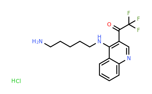 1-(4-((5-Aminopentyl)amino)quinolin-3-yl)-2,2,2-trifluoroethanone hydrochloride