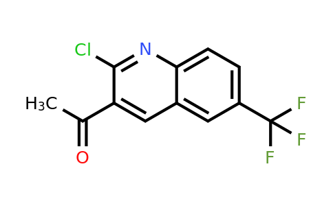 CAS 1956328-04-3 | 1-(2-Chloro-6-(trifluoromethyl)quinolin-3-yl)ethanone