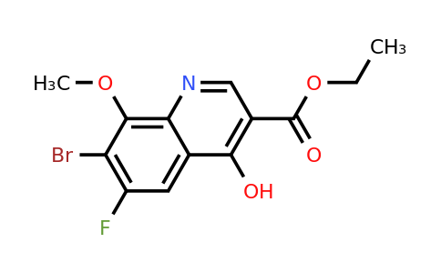 CAS 1956331-67-1 | Ethyl 7-bromo-6-fluoro-4-hydroxy-8-methoxyquinoline-3-carboxylate