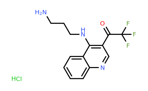 CAS 1956332-18-5 | 1-(4-((3-Aminopropyl)amino)quinolin-3-yl)-2,2,2-trifluoroethanone hydrochloride
